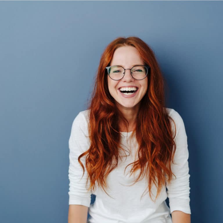 girl happy with her invisalign treatment